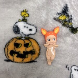 Kewpie Doll with Orange Deer Hood - Cute Nursery Figure